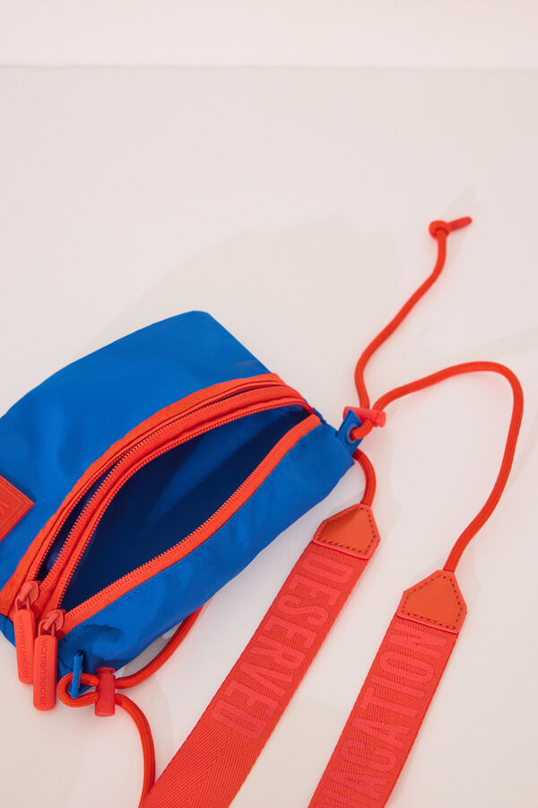 Womensecret Bolsa de bolsa cartera de nailon azul  azul
