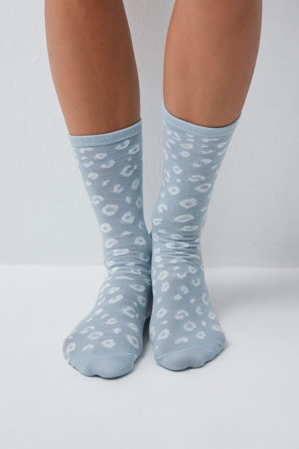 Women'secret Pack 6 calcetines largos estampado animal estampado