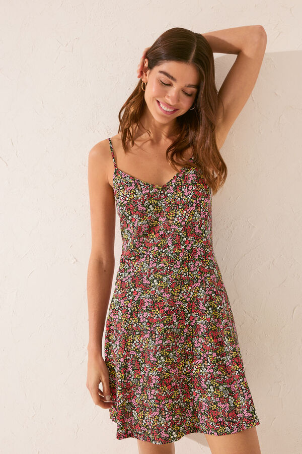 Womensecret Vestido corto negro