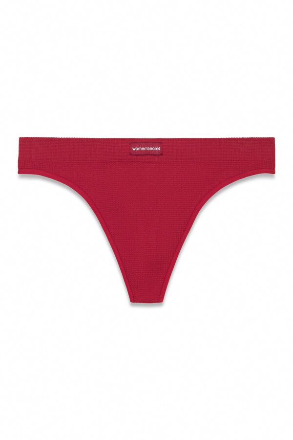Women'secret Panty sin costuras tanga púrpura