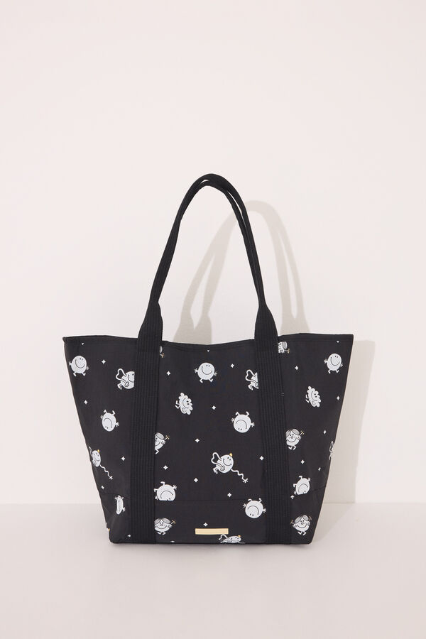 Womensecret Bolsa de mano negro Mr. Men & Little Miss  negro