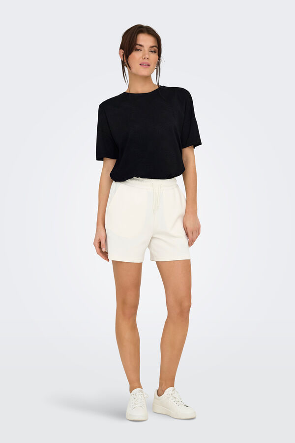 Only Play Playera deportiva de gran tamaño negro