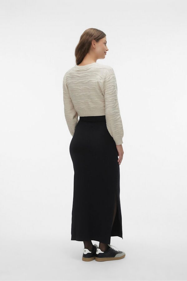 Mamalicious Falda midi de premamá negro