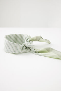 Womensecret Pañuelo para cuello rayas verde estampado