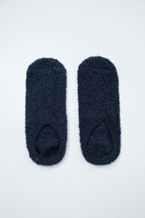 Women'secret Calcetines slip on fluffy azul azul