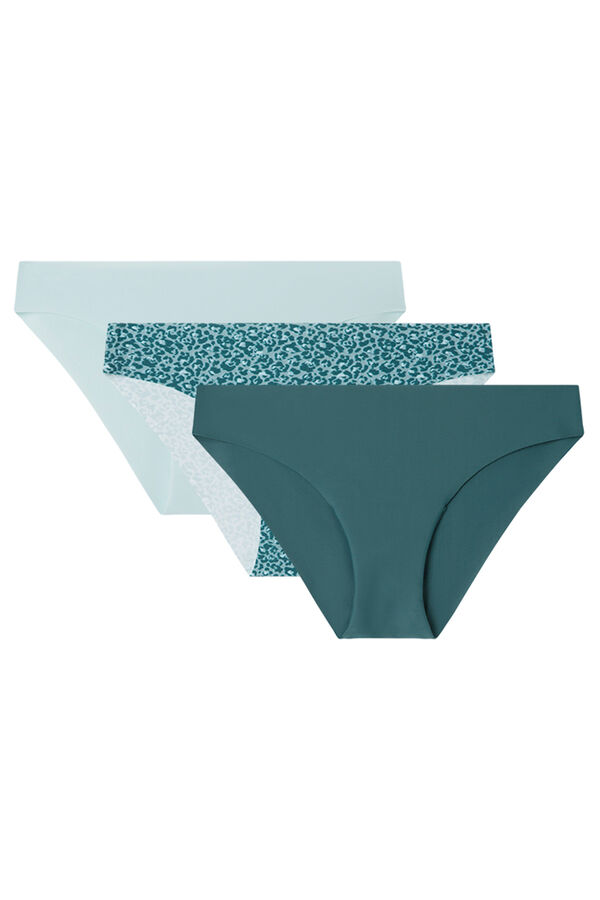 Womensecret Pack de 3 panties clásica de microfibra blanco