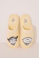 Womensecret Pantuflas para casa amarillas de la pequeña señorita Sr. Men amarillo