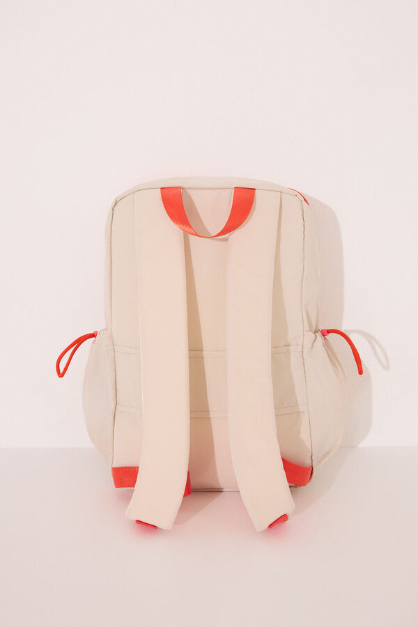 Womensecret Mochila de viaje de nailon beige  café