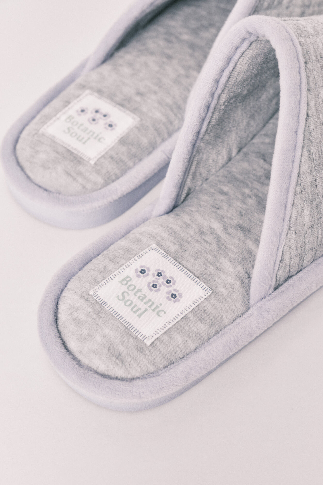 Women'secret Pantuflas gris y violeta