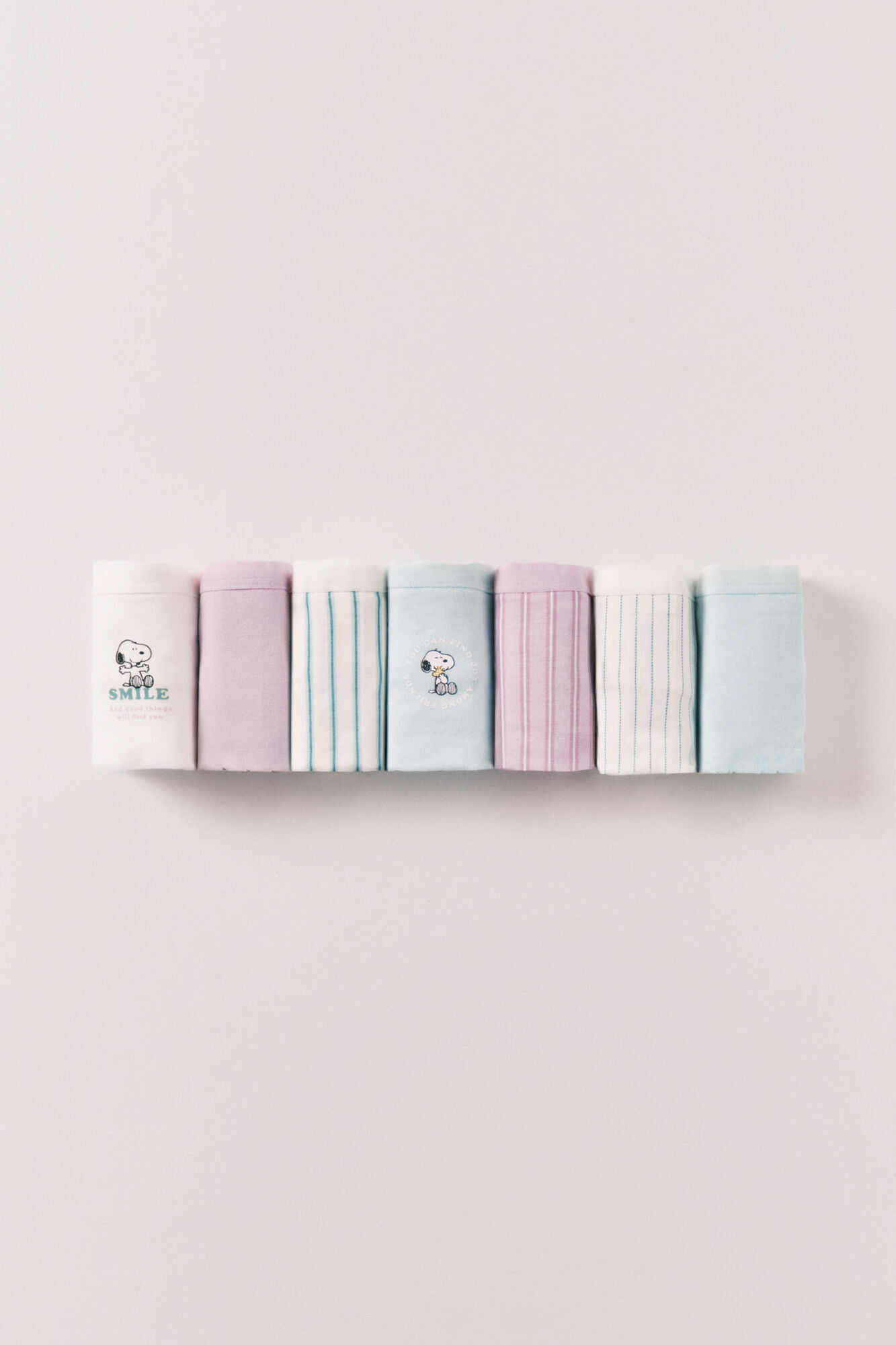 Women'secret Pack 7 panties brasile&ntilde;os de algod&oacute;n estampado Snoopy