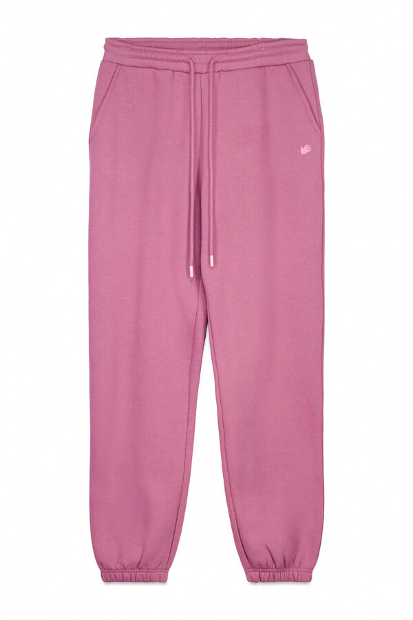 HI&BYE Pantal&oacute;n jogger de felpa rosa claro rosa