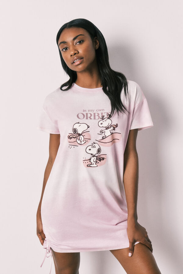Women'secret Camis&oacute;n corto de algod&oacute;n rosa Snoopy rosa