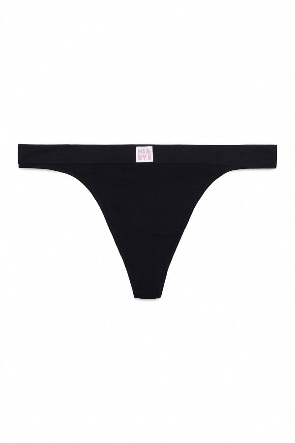 Womensecret Tanga seamless negro negro