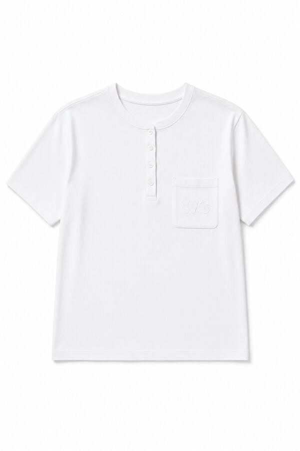 Women'secret Playera de algod&oacute;n blanca blanco