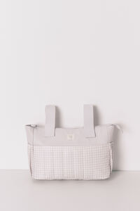 Womensecret Bolsa de premamá mediano de neceser vichy grises  gris
