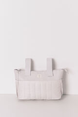 Womensecret Bolsa de premamá mediano de neceser vichy grises gris