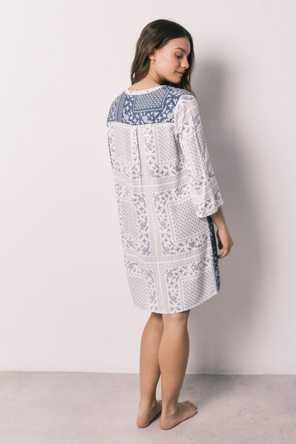 Women'secret Playera de dormir estampado bandana estampado