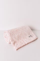 Women'secret Manta s&uacute;per suave estampado manchas rosas blanco