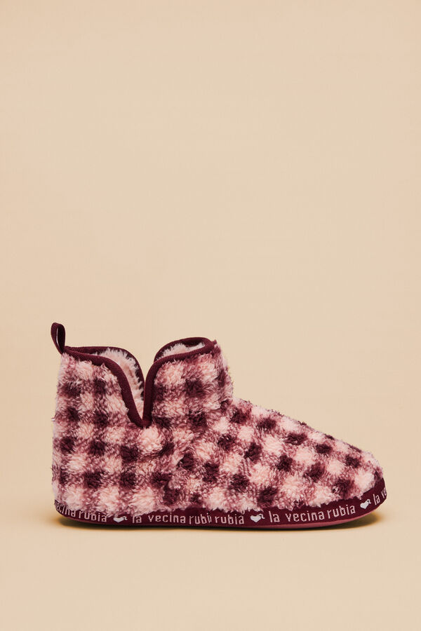 Womensecret Pantuflas bota La Vecina Rubia rosa