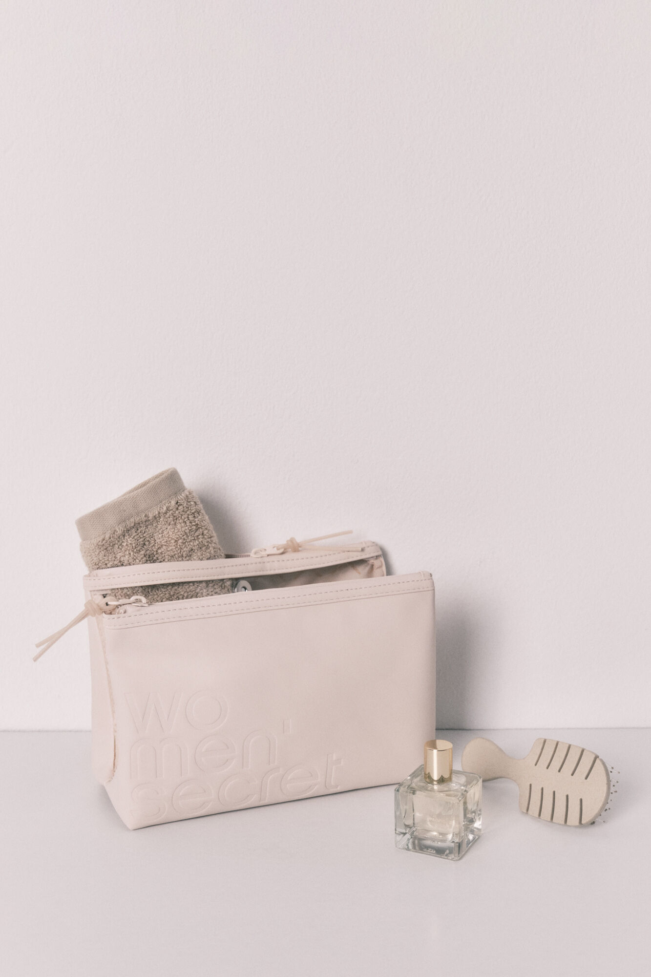 Women'secret Neceser mediano cartera doble blanco