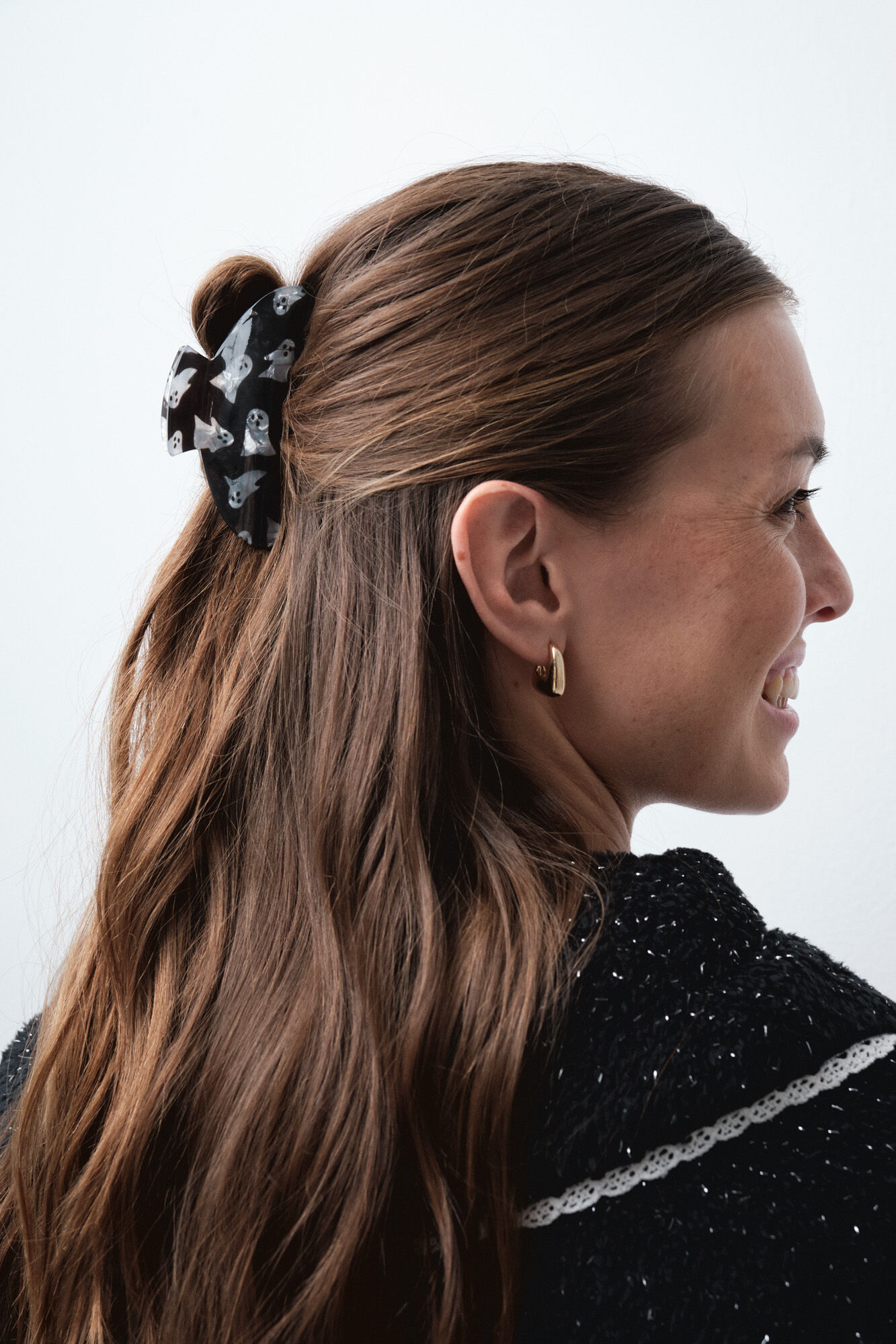 Women'secret Pinza para el pelo negra Halloween