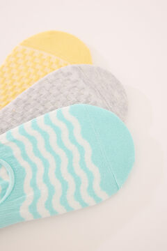 Womensecret Pack de 3 calcetines invisibles estampado