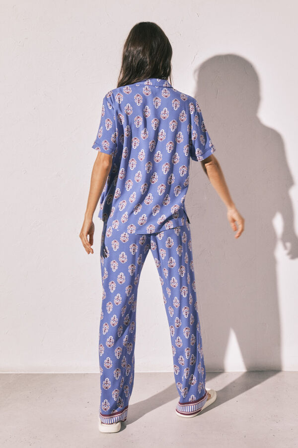 Women'secret Pijama larga camisera estampado sello estampado