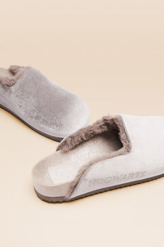 Womensecret Pantuflas Harry Potter zueco fieltro pelo gris