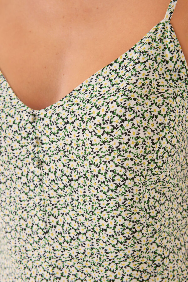 Womensecret Vestido corto mini floral short estampado