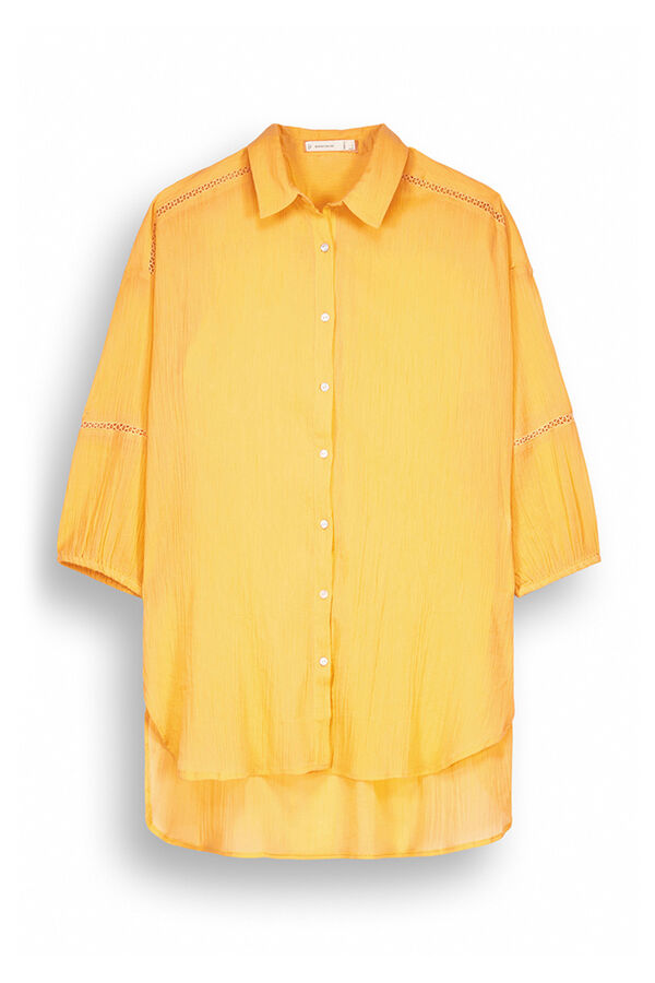 Womensecret Camiseta de dormir corta 100% algodón naranja naranja