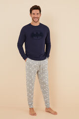 Womensecret Pijama larga hombre 100% algodón Batman  azul