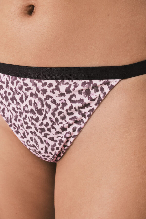 Women'secret Tanga estampado animal print estampado