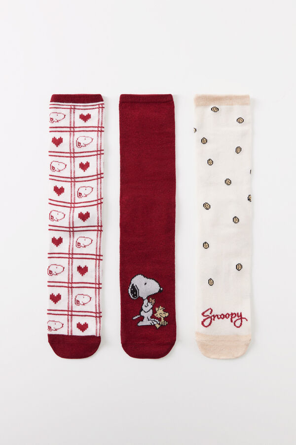 Womensecret Pack 6 calcetines altos Snoopy estampado