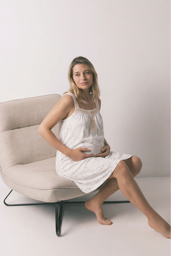 Women'secret Camis&oacute;n corto maternity de algod&oacute;n estampado de flores