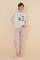 Womensecret Pijama 100% algodón Snoopy & Cía. gris gris