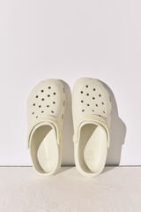 Women'secret Pantunflas zueco de goma naranja blanco