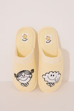 Womensecret Pantuflas para casa amarillas de la pequeña señorita Sr. Men amarillo