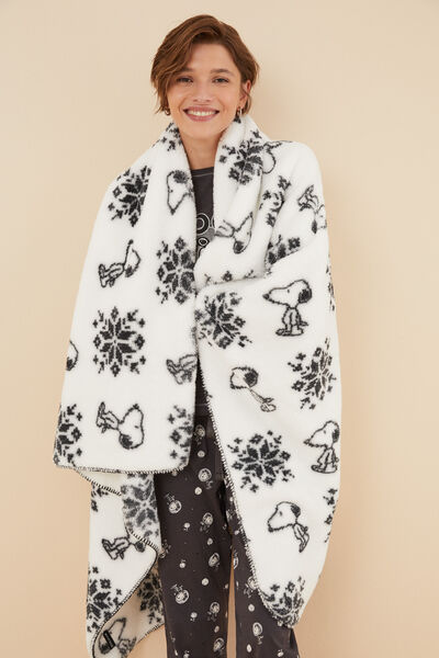 Womensecret Manta tacto suave Snoopy  beige