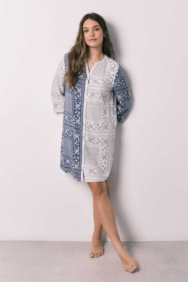 Women'secret Playera de dormir estampado bandana estampado