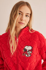 Womensecret Chaqueta polar Snoopy rojo rojo