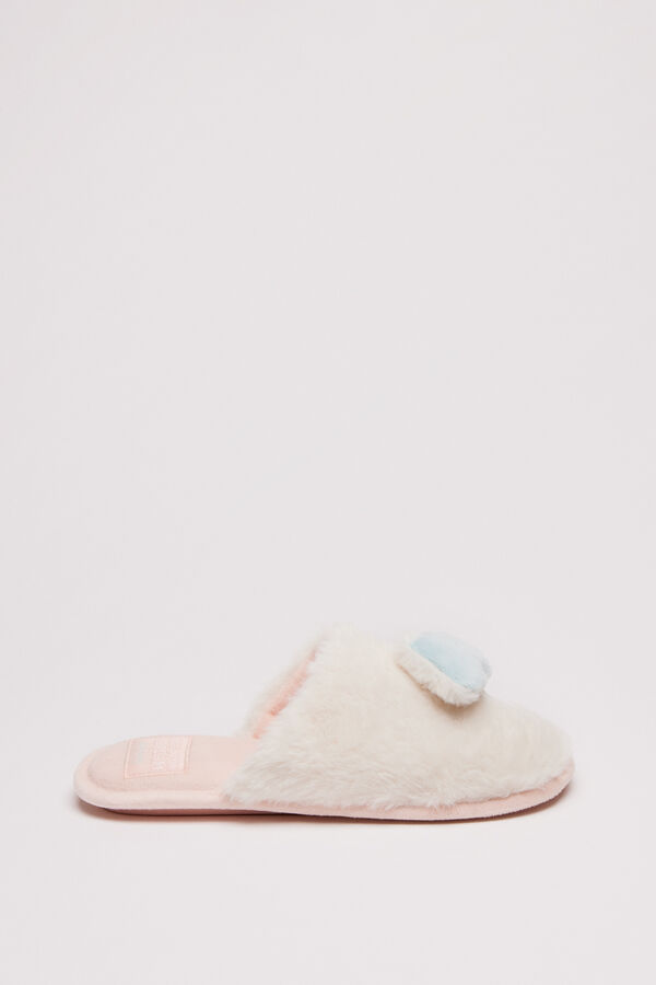 Womensecret Pantuflas casa pelo nube marfil