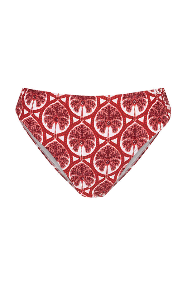 Womensecret Braga bikini alta clásica rojo púrpura