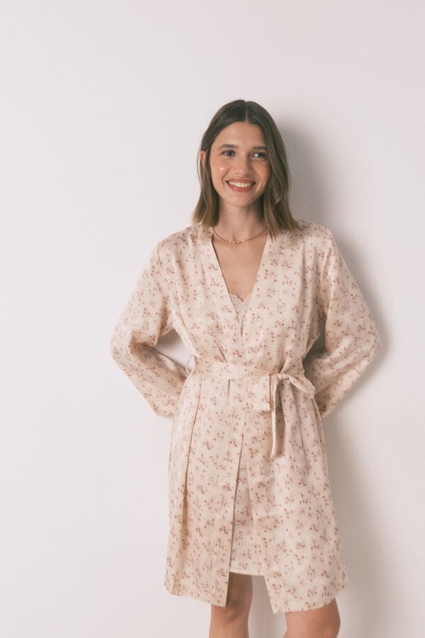 Women'secret Bata holgado midi rosa rosa