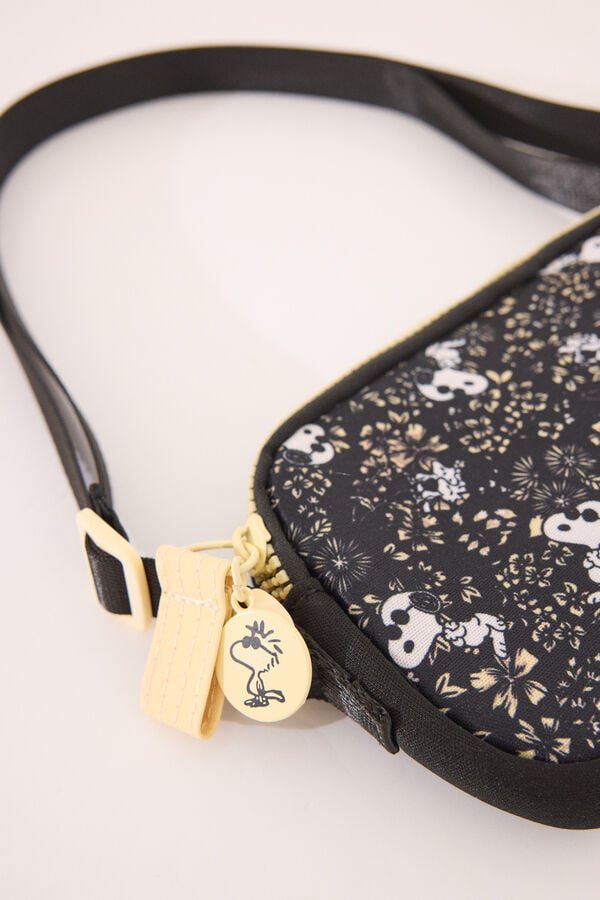 Womensecret Funda de neopreno para móvil de Snoopy negro