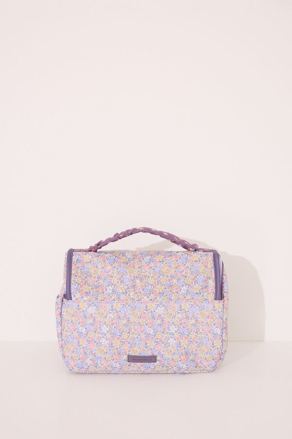 Womensecret Neceser grande de nailon con flores de Snoopy estampado