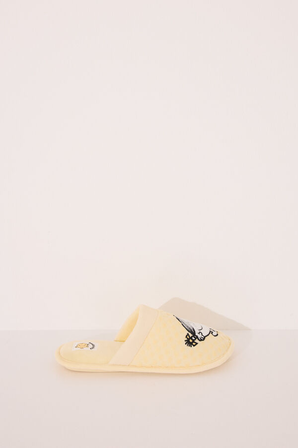 Womensecret Pantuflas para casa amarillas de la pequeña señorita Sr. Men amarillo