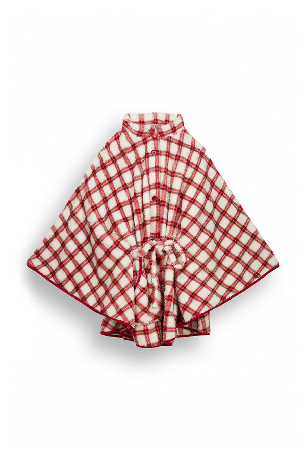 Womensecret Capa pelo suave estampado cuadros estampado