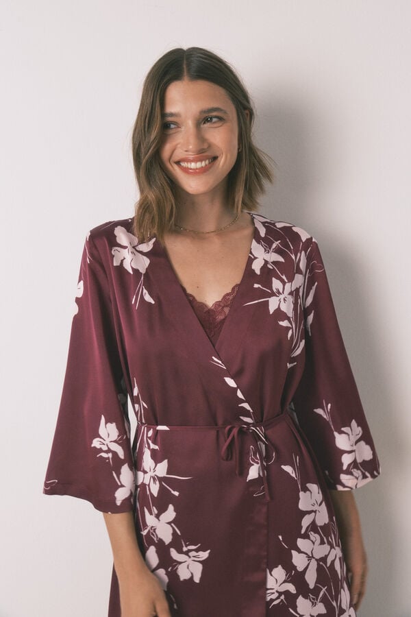 Womensecret Bata bata floral color bata estampado