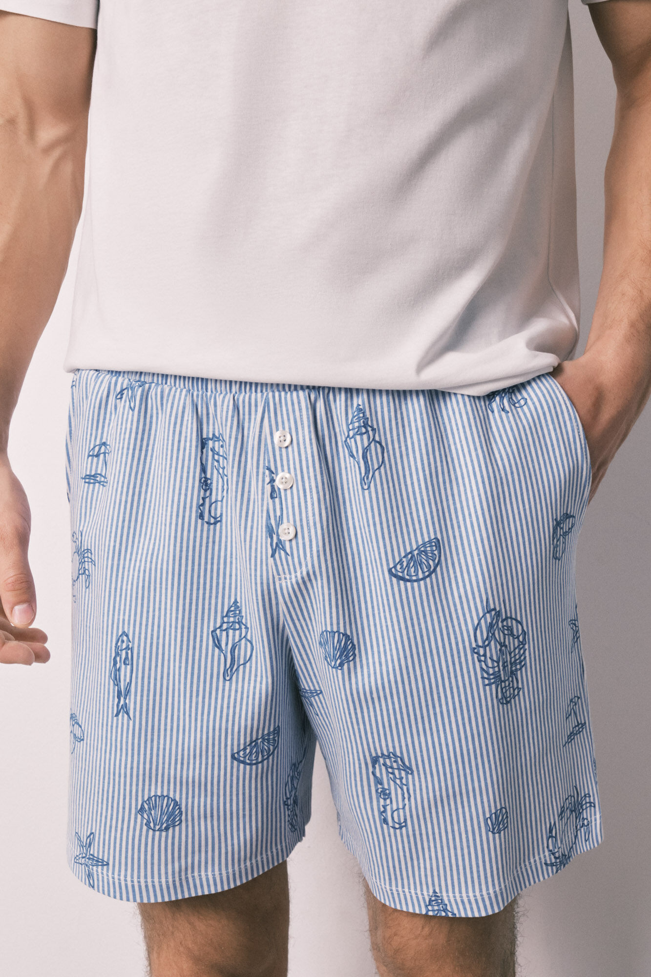 Women'secret Pijama corta de hombre de algod&oacute;n Family Collection