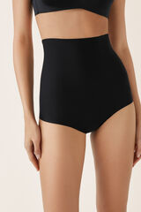 Womensecret Panty alto termorreguladora con efecto moldeador negro